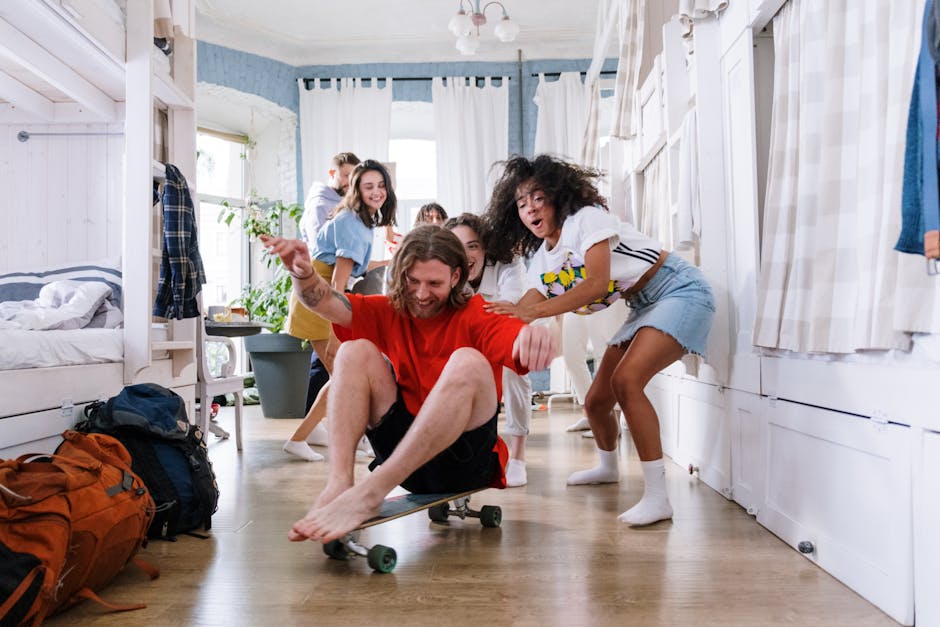 Diverse group of people smiling and relaxing after a yoga session